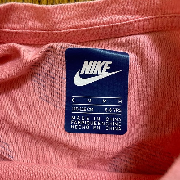 Nike Girls 3pcs Matching Set | Pink and Blue T-shirt, Skort & 3/4 Legging Size:6 - Picture 7 of 7